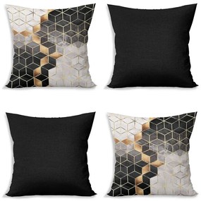 Párnahuzat készlet 4 db-os 43x43 cm Optic - Minimalist Cushion Covers