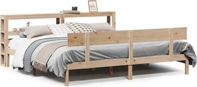 vidaXL tömör fenyőfa ágy matrac nélkül 180 x 200 cm