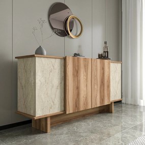 Diana Travertine és Walnut szekrény