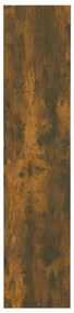 füstös tölgy színű fa könyvszekrény/térelválasztó 80x30x135 cm