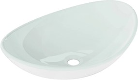 Mexen Sonia, üveg asztali mosogató 54 x 37 x 17 cm, fehér, 24145430