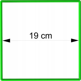 Foremka LyukasztĂł MĂ©zeskalĂĄcs kiszĂșrĂł geometrikus figurĂĄk NĂ©gyzet 19cm