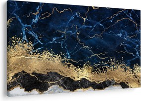Kép - Sötétkék márvány (90x60 cm)