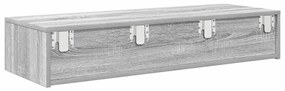 Falipolc fiókokkal szürke sonoma 100x36x19 cm műszaki fa