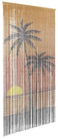 rovaros ajtófüggöny pálmafa nyomtatás 100x200 cm bambusz