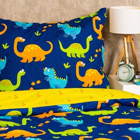 4Home Dino pamut gyermek ágyneműhuzat, 140 x 200 cm, 70 x 90 cm