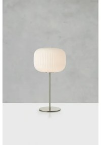 Markslöjd 109007 - Asztali lámpa SOBER 1xE27/40W/230V fehér/matt króm