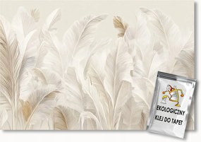 Fotótapéta Flizelina Természet Növényzet Bézs Levelek Boho 400x280 ragasztó