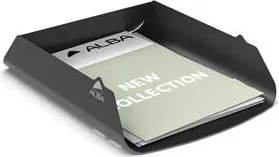 Irattálca, fém, ALBA, fekete (IAL40)