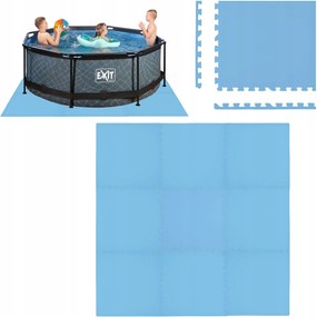 Puzzle Szőnyeg Vízálló Habszivacs Medence Padló Kék 180x180 CM