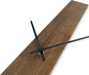 Elegáns, fekete színű, fából készült falióra - TERRA