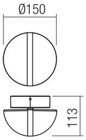 Redo 90364 - LED Kültéri fali lámpa SIERRA LED/10,8W/230V IP54