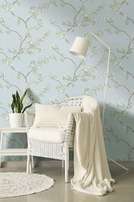 Holden Decor Imaginarium 3 Cherry Blossom kék cseresznyevirágos papír tapéta – 14214