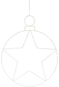 Kerstball Star karácsonyi lógó LED dekoráció 236 LED, 48 cm