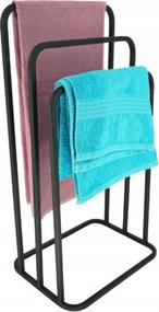 Modern Törölközőtartó állvány 3 karos lekerekített fém Loft Cza