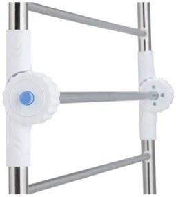 WENKO 3772020100 - PROFI szárítóállvány 65x150 cm rozsdamentes acél/ezüst/fehér