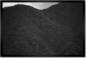 Poszterek keretben 60x40 Kilátás hegy nap erdő