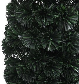 száloptikás vékony műkarácsonyfa talppal 120 cm