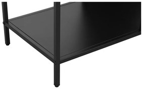 Fekete fém könyvespolc 75x180 cm Charleston – Støraa