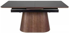 Monaco bővíthető étkezőasztal fekete/dió 160-200cm