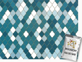 Fotótapéta Flizelina Marokkói Lóhere Mozaik Csempe Minta 200x140 ragasztó