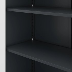Irodai dokumentumszekrény 4 polccal, antracit-fehér, 900x1850x400 mm: JAN