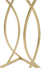 Tárolóasztal üveg asztallappal 25.5x45.5 cm Glam – Mauro Ferretti