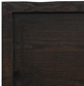 sötétbarna kezelt tömör asztallap 160x60x(2-4) cm