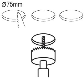 Eglo 99135 - SZETT 3x LED beépíthető lámpatest FUEVA 5 1xLED/2,7W/230V