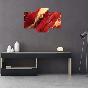 Kép - Vörös-arany márvány (90x60 cm)