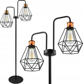 Álló Padló Lámpa Dekoratív Gyémánt Réz