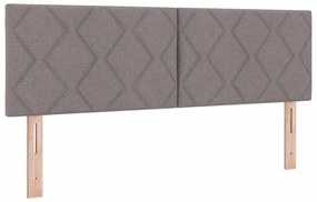 Boxspring ágy matraccal matracmal Tópszínű 140 x 190 cm szövet