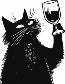 Poszter 40x50cm Macskavirtuóz