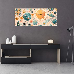 Kép - Darabok az űrből (120x50 cm)