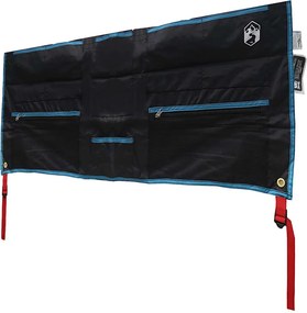 vidaXL Tárolótáska tárolóval Fekete és Kék 98 x 47 cm oxford