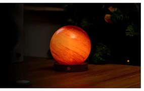 Sötétbarna USB fénydekoráció ø 12 cm Sand Storm – Gingko