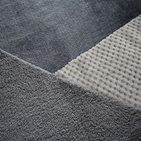 Szürke egyszemélyes fleece ágyneműhuzat 135x200 cm Cosy Larsson Geo – Catherine Lansfield