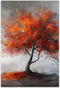 Poszterek 125x185 Tűzszínekben pompázó fa