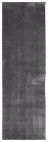 HUARTE antracit rövid szálú puha és mosható szőnyeg 80 x 250 cm
