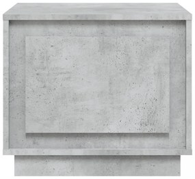 betonszürke szerelt fa dohányzóasztal 51x50x44 cm