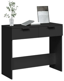 fekete szerelt fa tálalóasztal 90 x 36 x 75 cm