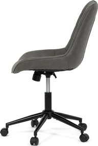 Pracovní židle, výškově nastavitelná, šedá látka, KA-V3120 GREY3