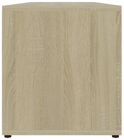 sonoma tölgy színű szerelt fa TV-szekrény 120 x 34 x 37 cm