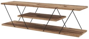 Natúr színű TV-állvány diófa dekorral 120x33 cm Canaz – Kalune Design