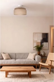 Brilagi - PADOVA felületre szerelhető csillár 1xE27/60W/230V, Ø 40 cm, bézs