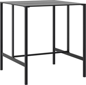vidaXL fekete porszórt acél bárasztal 100 x 100 x 110 cm