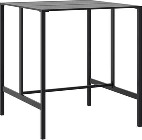 vidaXL fekete porszórt acél bárasztal 100 x 100 x 110 cm