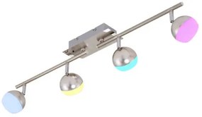 Briloner 2040-042 - LED RGB Dimmelhető lámpa BAFFLE 4xLED/3,3W/230V + távirányító