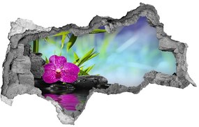 3d lyuk fal dekoráció Bambusz orchidea nd-b-54557063