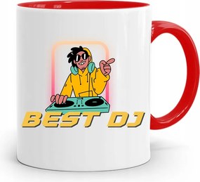 Dja Zene Bögre Piros Best Dj Ajándék fényképes nyomtatással